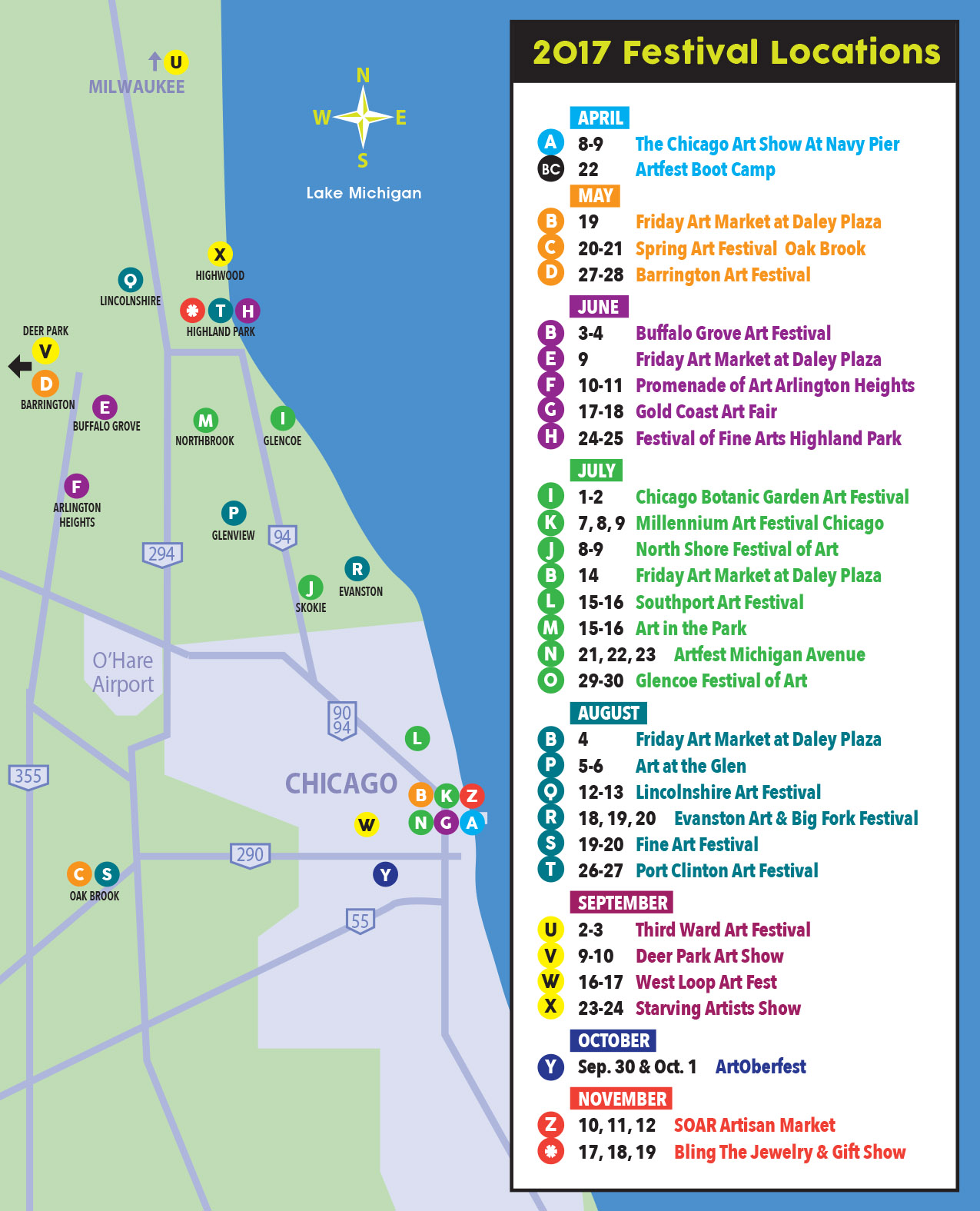 Art Festivals For Artists In Chicago, Illinois 