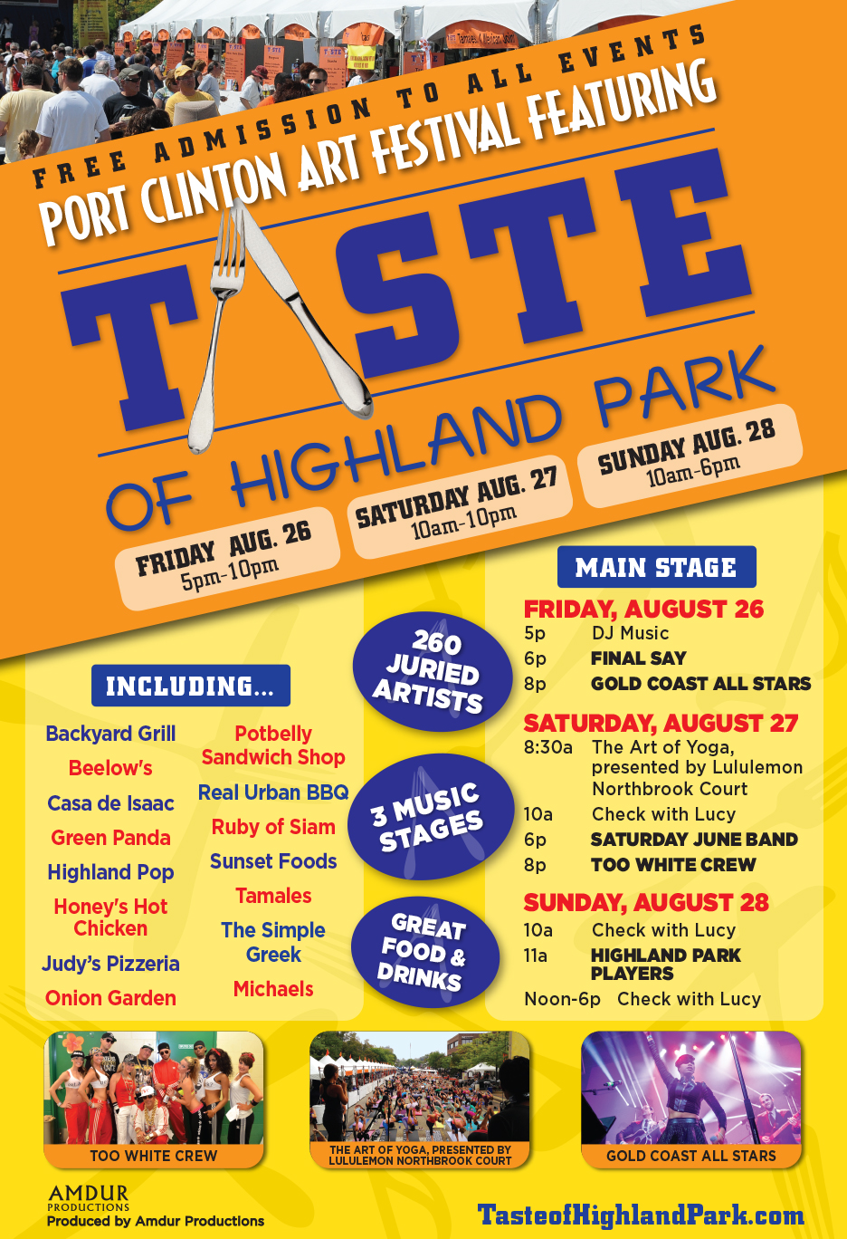 Taste of Highland Park Amdur Productions