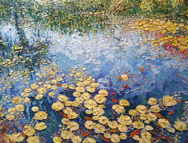 Kwang Cha Brown Painting: Oil Paint